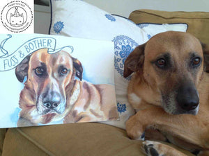 Custom Watercolor Pet Portrait - Original 9x12" Painting - OPENS OCT. 20th 2023 Noon CST