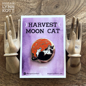 Harvest Moon Cat - 1.45" Enamel Pin