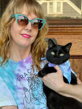 Practice Self Care Kitty - Unisex Tie-Dye T-Shirt