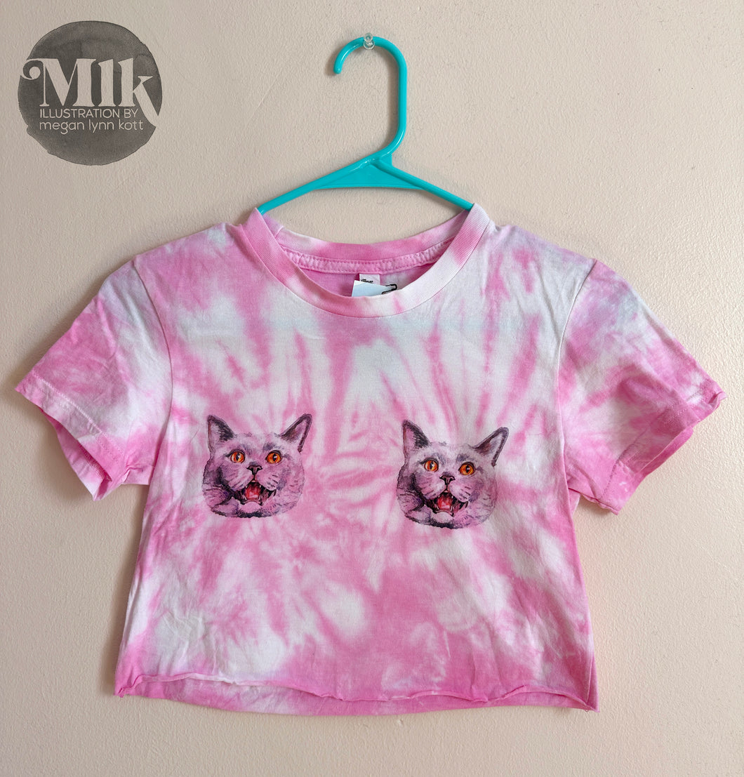 Itty Bitty Kitty Committee Tie-Dye Tee