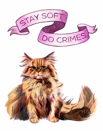 Stay Soft Do Crimes - 11x14