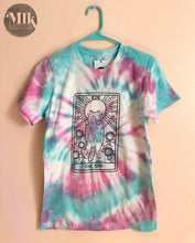 Cat Tarot Sun Card Kitty - Unisex Tie-Dye T-Shirt