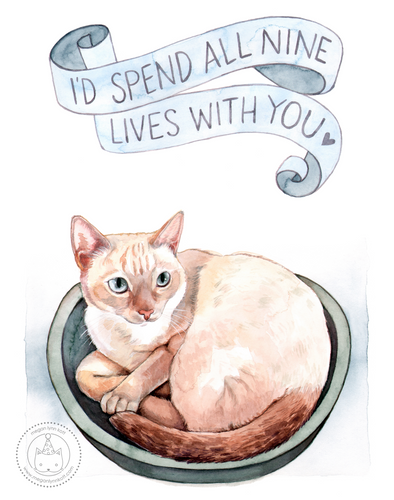 Nine Lives With You - 11x14