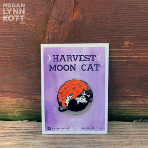 Harvest Moon Cat - 1.45" Enamel Pin