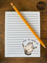 Keep Ya Head Up Cat-Butt Notepad - 4.5 x 5.75"