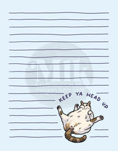 Keep Ya Head Up Cat-Butt Notepad - 4.5 x 5.75"